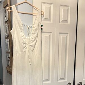 HALARA Ivory Sleeveless Dress RARE NWT